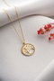 Heliophilia Silver Collar de Plata Esterlina 925 con Circonio Dorado